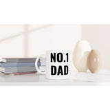 N0 1 Dad  N0 1 AC/DC Fan White 11oz Ceramic Mug