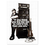 Lemmy Kilmister Poster With Quote Classic Semi-Glossy Paper Poster