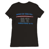 Bruce Springsteen Born In The USA Worl Tour Premium Womens Crewneck T-shirt