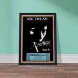 Bob Dylan Slane Castle 1984- Premium Semi-Glossy Paper Wooden Framed Poster