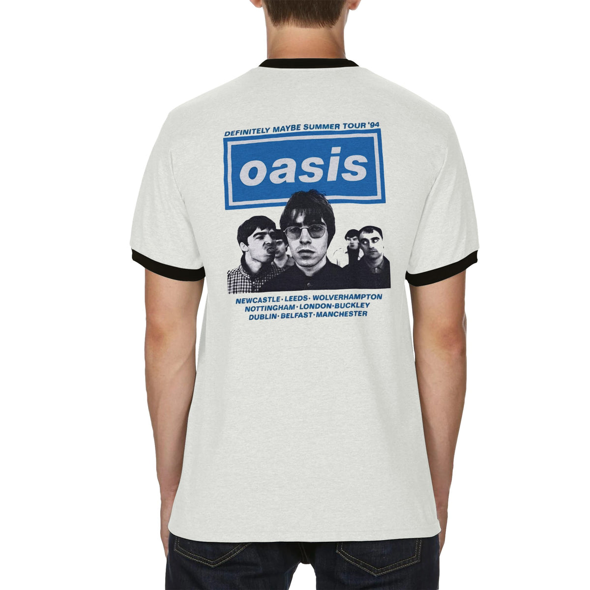 Oasis t shirt vintage style Definitely Maybe Summer Tour 94