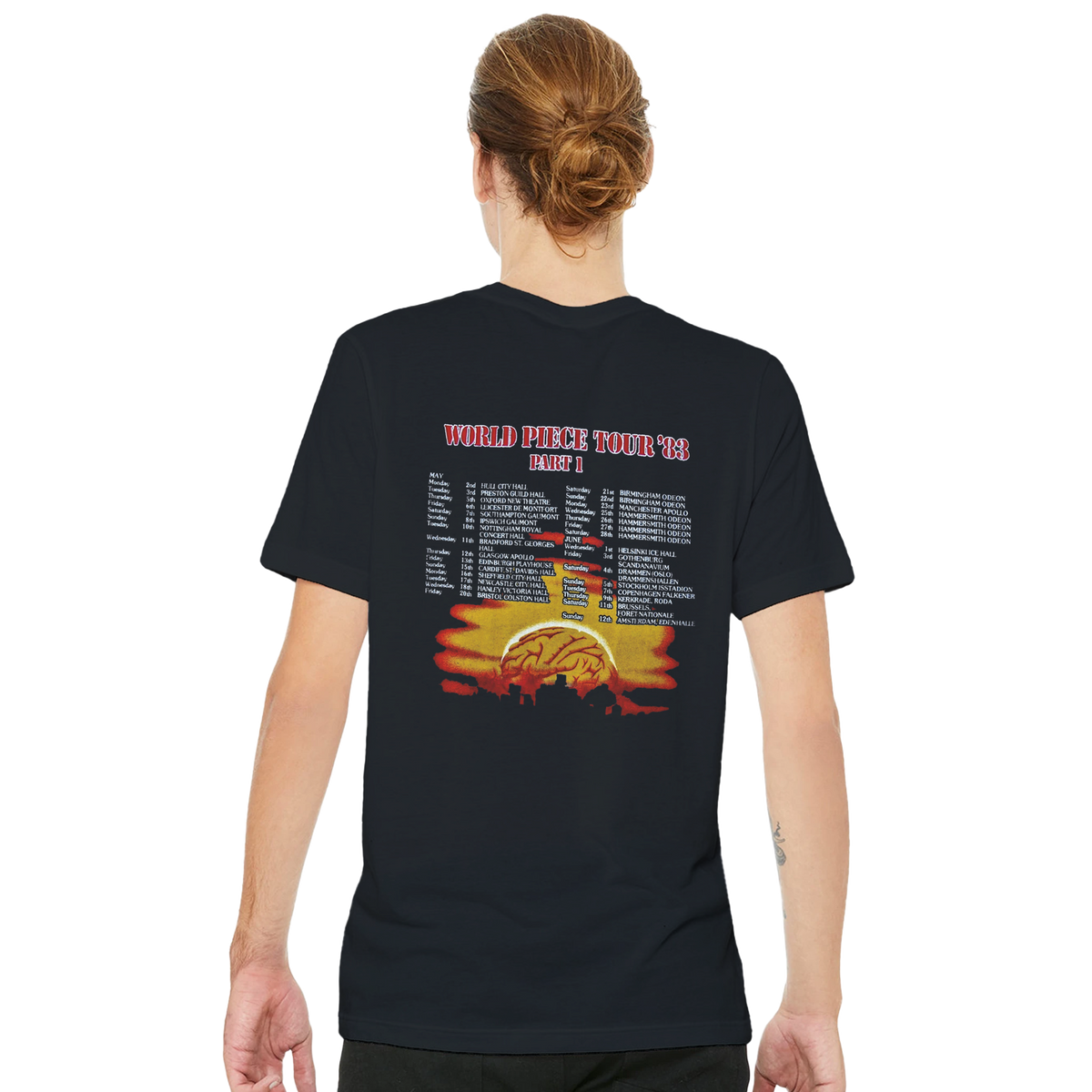 Iron Maiden World Piece Tour 1983 Premium Unisex Crewneck T-shirt