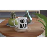 N0 1 Dad  N0 1 AC/DC Fan White 11oz Ceramic Mug