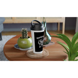 Motorhead White 15oz Stainless Steel Travel Mug