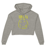 1991 Nirvana Smiley Premium - Women's Cropped Hoodie | Bella + Canvas 7502