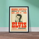 Elvis Presley Buffalo NY 1956 Classic Semi-Glossy Paper Wooden Framed Poster