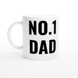 N0 1 Dad  N0 1 AC/DC Fan White 11oz Ceramic Mug