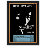 Bob Dylan Slane Castle 1984- Premium Semi-Glossy Paper Wooden Framed Poster
