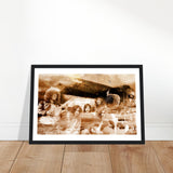 Led Zeppelin Wall Art Classic Semi-Glossy Paper Wooden Framed Poster