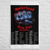 Motorhead Iron Fist UK Tour 1982 Flag