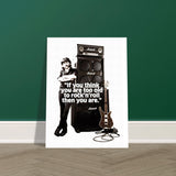 Lemmy Kilmister Aluminum Print