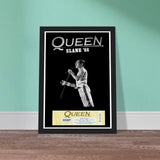 Queen Slane Castle 1986- Premium Semi-Glossy Paper Wooden Framed Poster