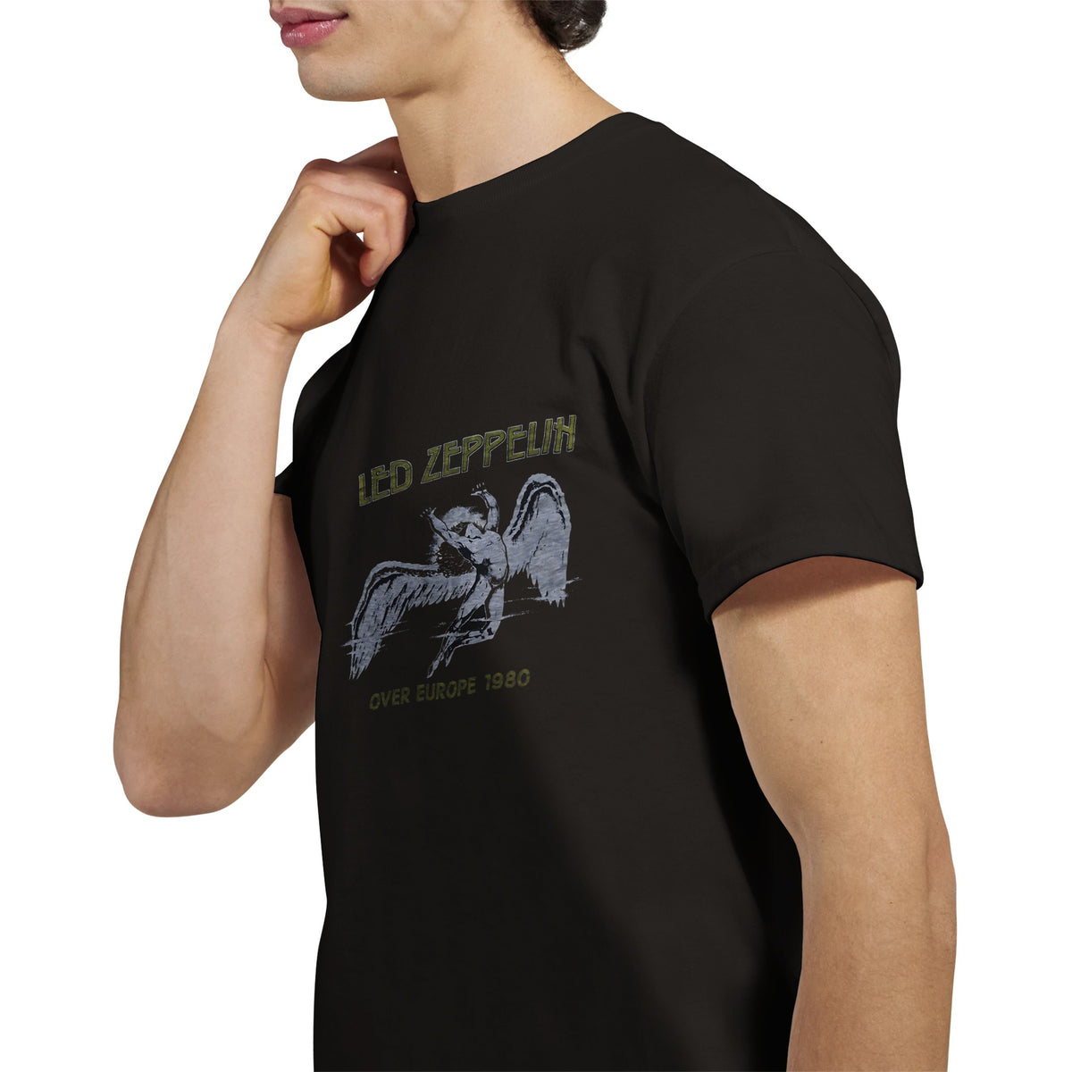 Led Zeppelin 1980 Over Europe Tour Shirt Heavyweight Unisex