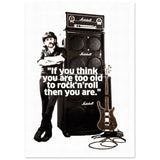 Lemmy Kilmister Poster With Quote Classic Semi-Glossy Paper Poster