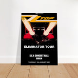ZZ TOP S.F.X CONCERT HALL DUBLIN IRELAND 1983 Classic Semi-Glossy Paper Poster