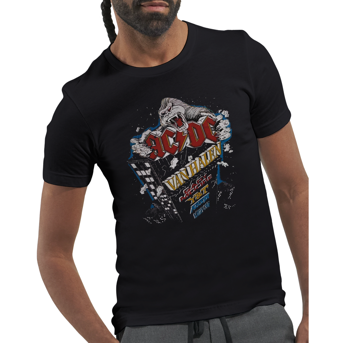 Monsters Of Rock Donington UK 1984 Premium Unisex Crewneck T-shirt