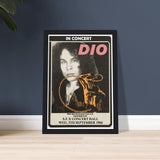 Dio S.F.X Concert Hall Dublin Ireland 1984 Classic Semi-Glossy Paper Wooden Framed Poster