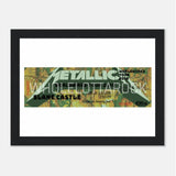 Metallica Slane Castle Ireland 2019 Souvenir Concert Ticket - Mounted Framed Poster