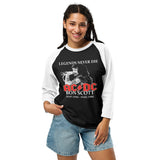 Bon Scott AC/DC Legend 3/4 sleeve raglan shirt
