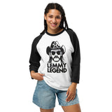 Lemmy Kilmister Legend 3/4 sleeve raglan shirt