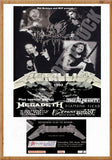 Metallica Vintage Concert Poster Milton Keynes UK 1993 + Ticket Reproduction Print