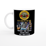 Guns n Roses Slane Castle 2017 White 11oz Ceramic Mug