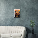 Monsters Of Rock Donington Park UK 1984 Classic Semi-Glossy Paper Wooden Framed Poster