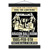 Metallica Agora Ballroom Chicago 1985 Premium Semi-Glossy Paper Poster & Hanger