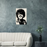 Phil Lynott Wood Print