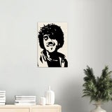Phil Lynott Wood Print