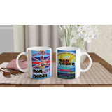 Monster Of Rock Donington UK 1988 White 11oz Ceramic Mug