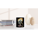 Donington UK 1995 White 11oz Ceramic Mug