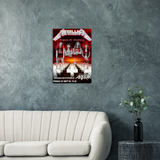 Metallica Concert Poster Solnahallen Stockholm 1986 Classic Semi-Glossy Paper Poster (Legacy)