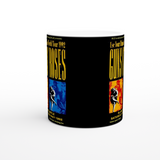 Guns N Roses Slane Castle Ireland 1992 White 11oz Ceramic Mug