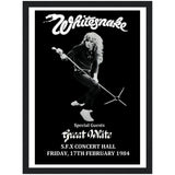 Whitesnake SFX Dublin 1984 Classic Semi-Glossy Paper Wooden Framed Poster