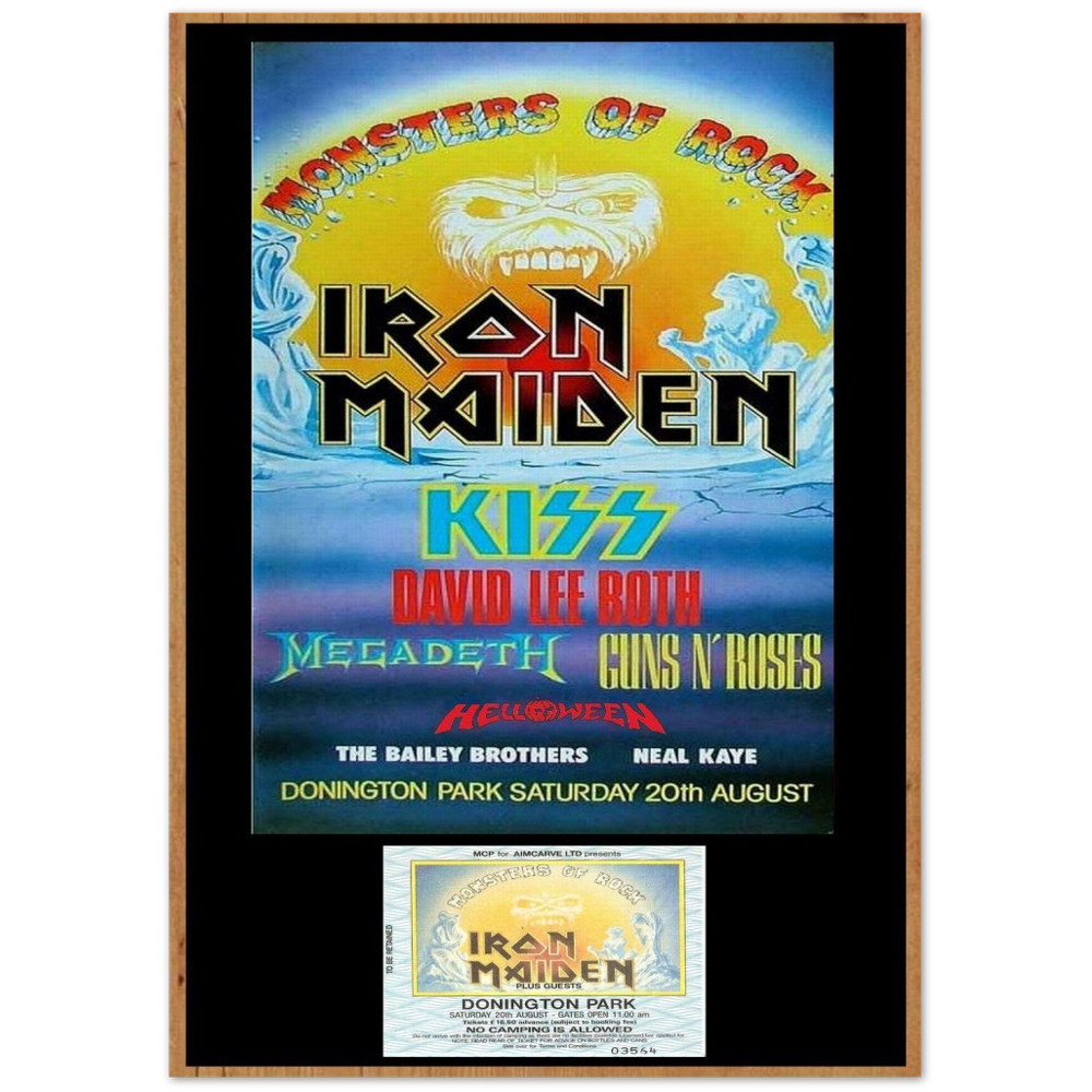 Monsters Of Rock Donington Park UK 1988 Premium Matte Paper Poster