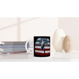 Bruce Springsteen Slane Castle 1985 White 11oz Ceramic Mug