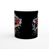 Monsters Of Rock Donington Park 1984 Black & White 11oz Ceramic Mug