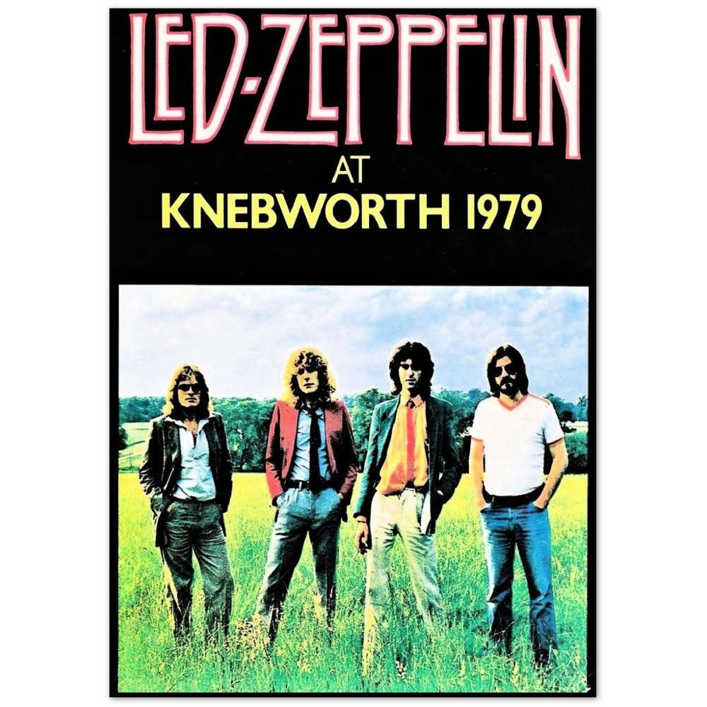 Led Zeppelin Knebworth 1979 Premium Matte Paper Poster – WHOLE