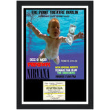 Nirvana Point Theatre Dublin 1992 Classic Semi-Glossy Paper Wooden Framed Poster