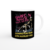 Guns n Roses Donington Park UK 1988 White 11oz Ceramic Mug
