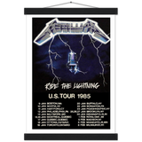 Metallica Ride The Lightning US Tour 1985 Premium Semi-Glossy Paper Poster & Hanger