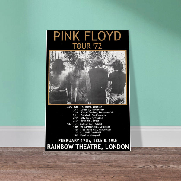Pink Floyd UK Tour 1972 Classic Semi-Glossy Paper Poster