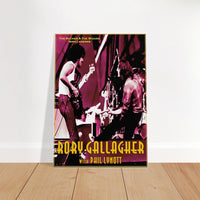 Rory Gallagher with Phil Lynott Irish Legends Classic Semi-Glossy Paper Poster
