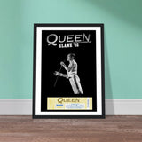 Queen Slane Castle 1986- Premium Semi-Glossy Paper Wooden Framed Poster