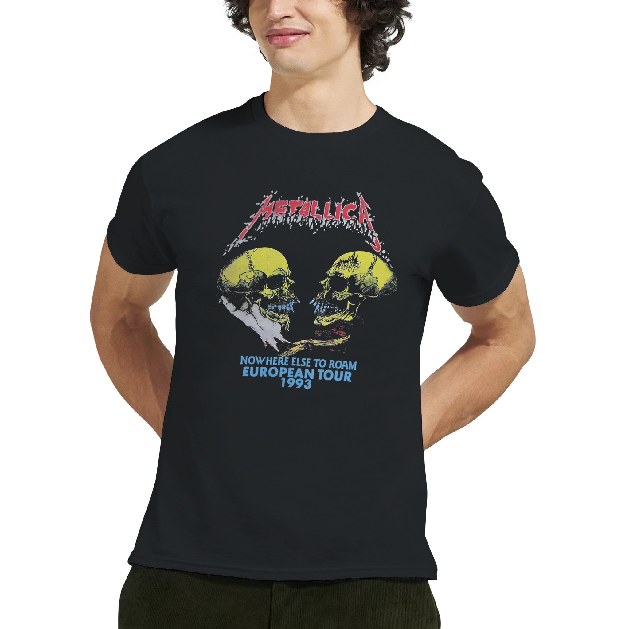 llica Nowhere else to roam ツアーTシャツ Vintage 1993 Metallica Nowhere Else To Roam Tour T-Shirt