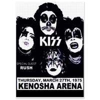 KISS Kenosha Ice Arena 1975 Classic Semi-Glossy Paper Poster