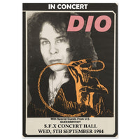 DIO S.F.X Concert Hall Dublin Ireland 1984 Classic Semi-Glossy Paper Poster