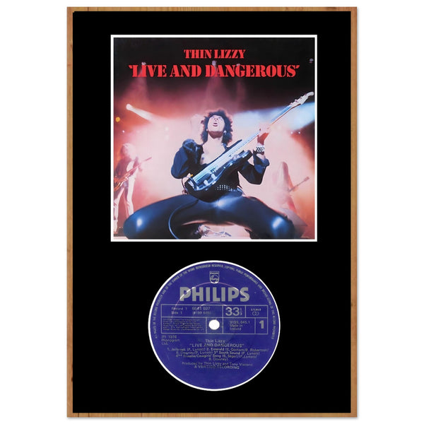 THIN LIZZY LIVE AND DANGEROUS IRISH RECORD DISPLAY POSTER Classic Semi-Glossy Paper Poster