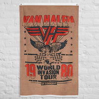 Van Halen Invasion Tour 1980 Flag